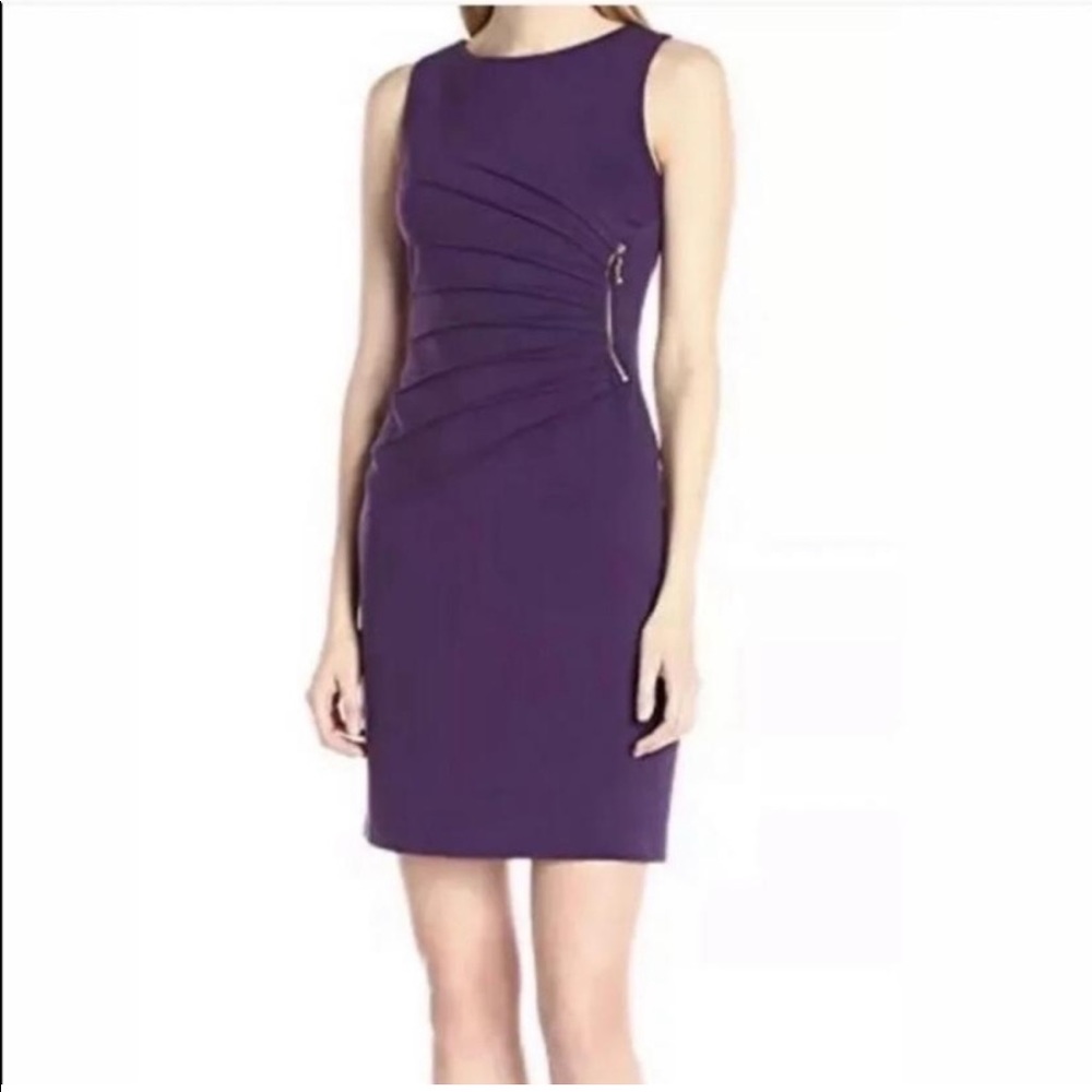 Ivanka Trump plum sheath dress